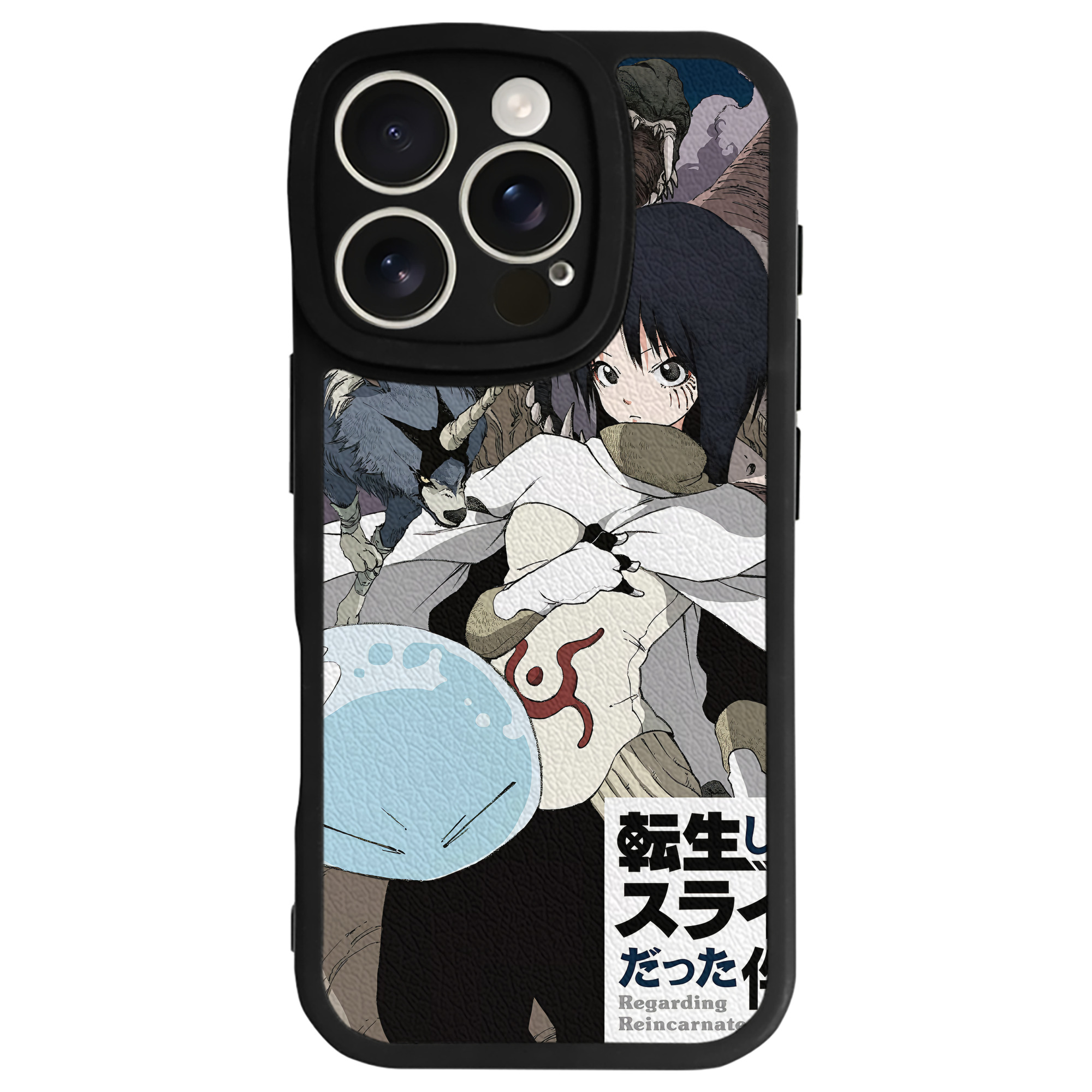 転スラ Regarding Reincarnated to Slime 【iPhone 16シリーズ対応】シリコンスマホケース（レザー調） 材質：シリコン